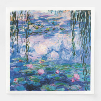 Servilleta De Papel De Cena Los lirios de agua de Claude Monet