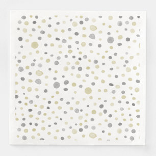 Servilleta De Papel De Cena Lottie Confetti Dots de color de agua Papel