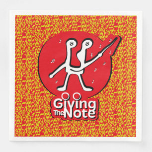 SERVILLETA DE PAPEL DE CENA LOVE GIVING THE MUSICAL NOTE BY MASANSER