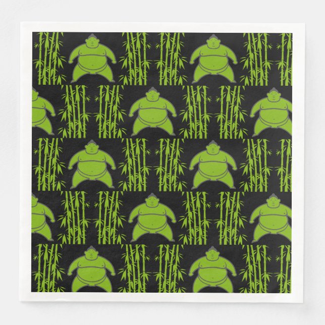 Servilleta De Papel De Cena Luchador de Sumo (Anverso)