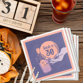 Servilleta De Papel De Cena Magnífica Fiesta Mística de Halloween Malvada