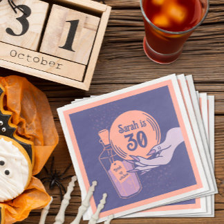 Servilleta De Papel De Cena Magnífica Fiesta Mística de Halloween Malvada