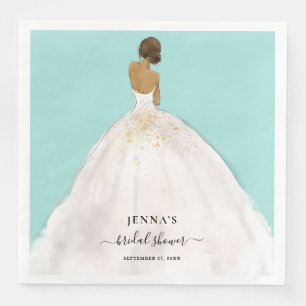 Servilleta De Papel De Cena Magnolia Bride Bridal Shower Napkins