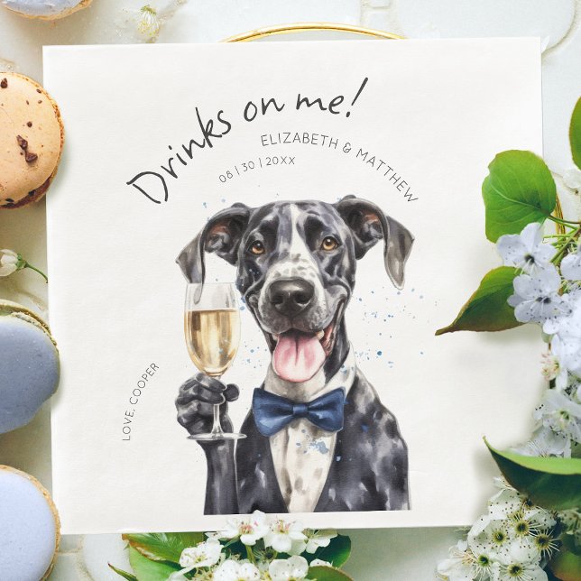 Servilleta De Papel De Cena Majestuoso Gran Personalizable de acuarela Dane Wa (Subido por el creador)