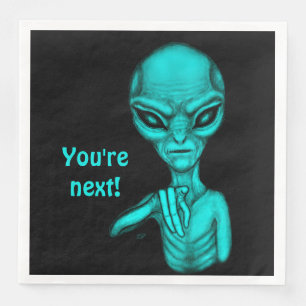 Servilleta De Papel De Cena ¡Mala Alien, eres la siguiente!
