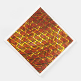 Servilleta De Papel De Cena ¿Mancha roja, raspada, grilla dorada o efecto ladr