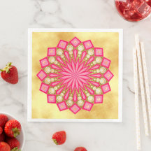 Mandala Fantasía de Oro Rosa