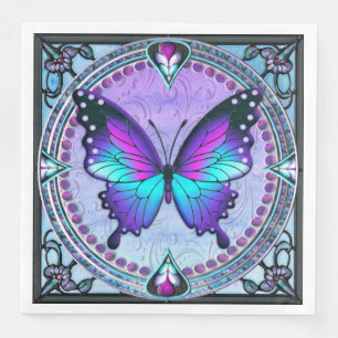 Servilleta De Papel De Cena Mariposa de sublimación con fondo