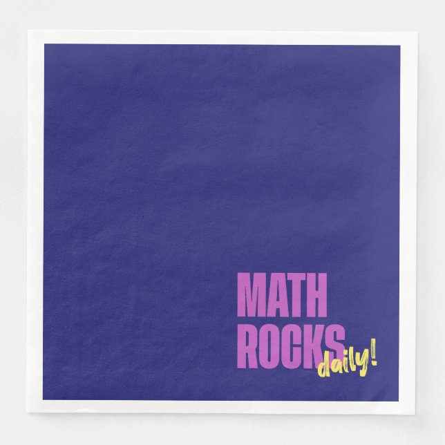 Servilleta De Papel De Cena Math Rocks Daily (Anverso)