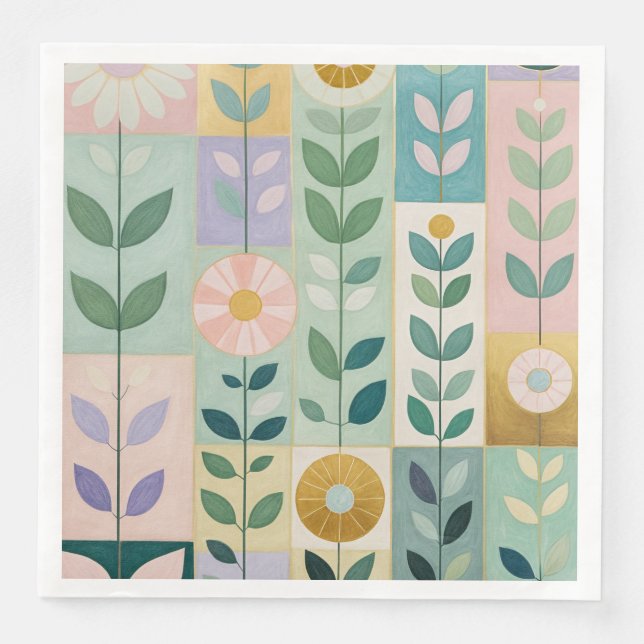 Servilleta De Papel De Cena Meadow Patchwork (Anverso)