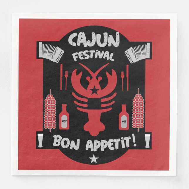Servilleta De Papel De Cena Mejores Cocineros Cajunes Servilleta (Anverso)
