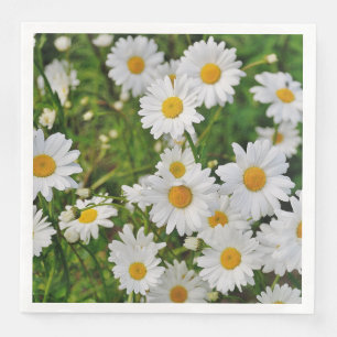 Servilleta De Papel De Cena Mikitiez mini margarita blanca virgen de flor silv