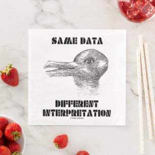Servilleta De Papel De Cena Misma Data Diferente Ilusión Interpretación Psique