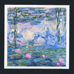 Servilleta De Papel De Cena Monet - Lilies de agua, 1919<br><div class="desc">Pintura de Claude Monet de 1919,  Water Lilies</div>