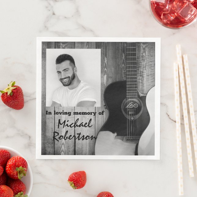 Servilleta De Papel De Cena Monumento conmemorativo a los Guitars Eléctricos B (In situ)