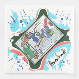 Servilleta De Papel De Cena Moses Divide la Sala | Cena de Jubilación