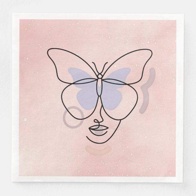 Servilleta De Papel De Cena Mujer (Anverso)