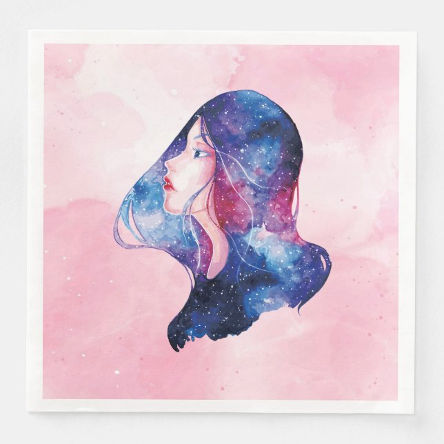 Servilleta De Papel De Cena Mujer (Anverso)