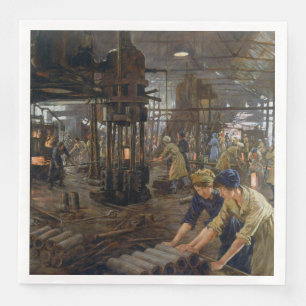 Servilleta De Papel De Cena Mujeres trabajando en una fábrica de municiones en