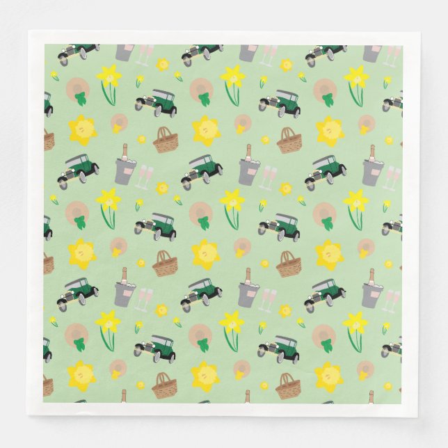 Servilleta De Papel De Cena Nantucket Daffodil Weekend Paper Napkins (Anverso)