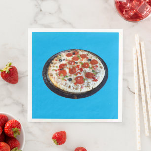 Servilleta De Papel De Cena Napkin de papel Love Pizza