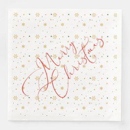 Servilleta De Papel De Cena Napkin de papel navideño