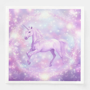 Servilleta De Papel De Cena Napkin de papel Unicorn de la fiesta de los cumple
