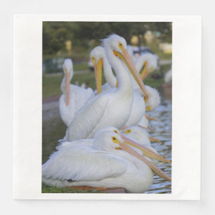 Servilleta De Papel De Cena Napkin Pelican Pile Paper
