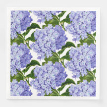 Napkins de papel-Hydrangeas azules