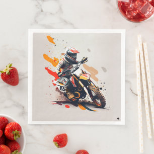 Servilleta De Papel De Cena Napkins Fiesta Motocross