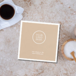 Servilleta De Papel De Cena Nápoles de papel corporativo con logotipo de la em