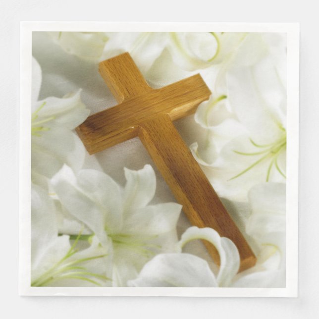 Servilleta De Papel De Cena Nápoles de papel cruzado (Anverso)