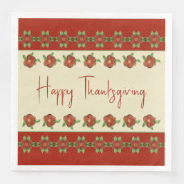 Servilleta De Papel De Cena Naranja Beige Creamy Y Bonito Verde