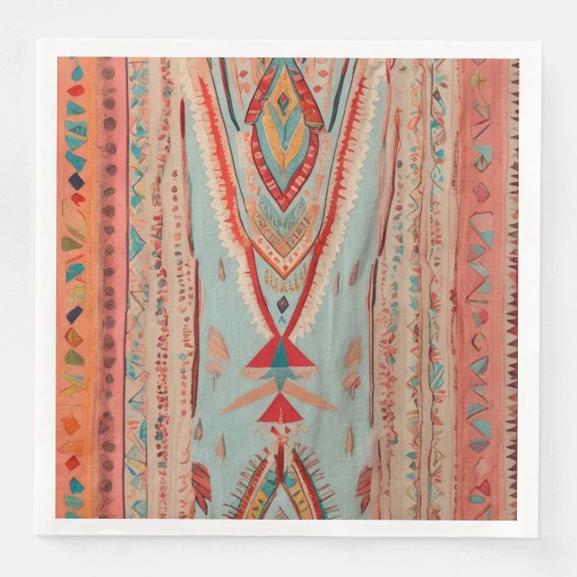 Servilleta De Papel De Cena Native America Pattern (Anverso)