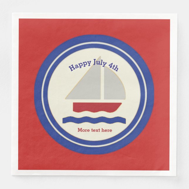 Servilleta De Papel De Cena Nautical Paper Napkins (Anverso)