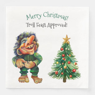 Servilleta De Papel De Cena Navidades baratos en trolls y luz de árbol