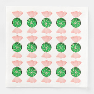 Servilleta De Papel De Cena Navidades Candy Dinner Napkins