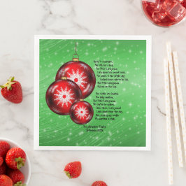 Servilleta De Papel De Cena Navidades Carol Letras En Manger