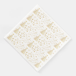 Servilleta De Papel De Cena Navidades de oro