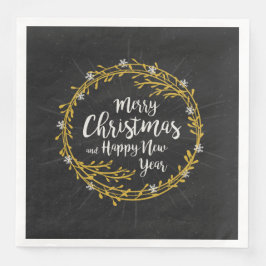 Servilleta De Papel De Cena Navidades Desean servilletas de papel