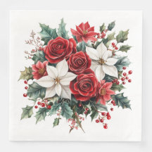 Navidades elegantes tradicionales Poinsettia