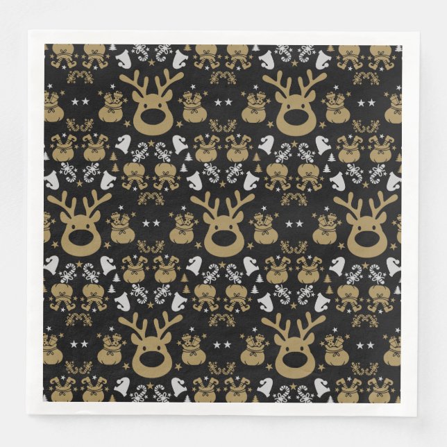 Servilleta De Papel De Cena Navidades Elf Wrapping (Anverso)