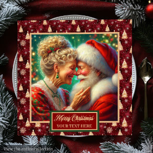 Servilleta De Papel De Cena Navidades Festimes Red Gold Green Santa