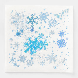 Servilleta De Papel De Cena Navidades Nevada