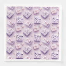 Navidades Pastel Regalo Elegante Purple Seamless