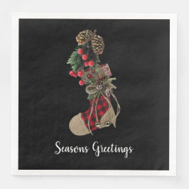 Servilleta De Papel De Cena Navidades rusos levantando toallas de papel