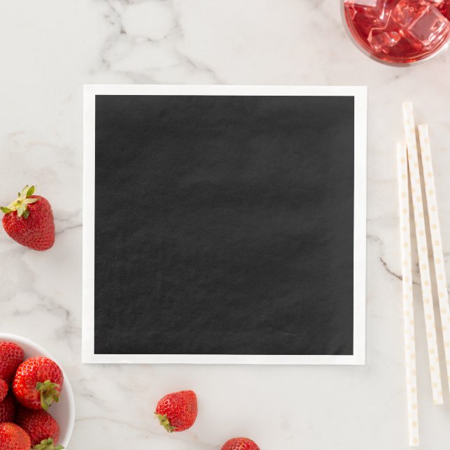 Servilleta De Papel De Cena Negro (In situ)