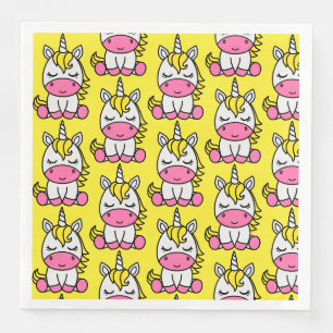 Servilleta De Papel De Cena Niñas Unicorn Pony