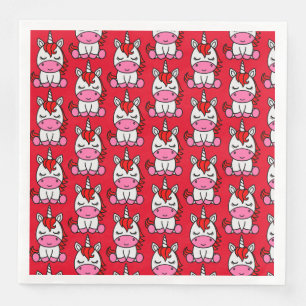 Servilleta De Papel De Cena Niñas Unicorn Pony