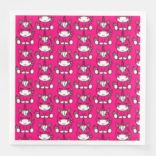 Servilleta De Papel De Cena Niñas Unicorn Pony